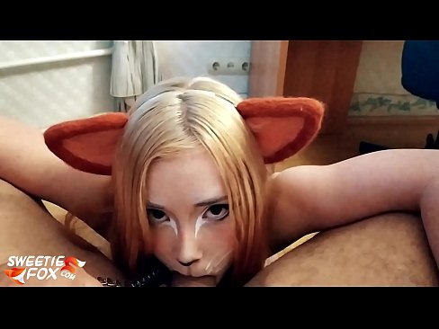 ❤️ Kitsune sluk piel en kom in haar mond ❤️❌ Harde pornografie by ons ❌❤